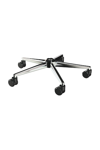 Yıldız Ayak Konik Krom Tekerlekli Döner Sandalye Ayağı Oyuncu Koltuğu Ayağı