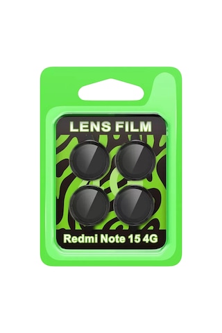 Redmi Note 15 4g Raze Metal Kamera Lens - Siyah 74236458
