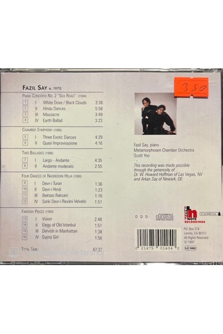 Plak Değildir Cd Dir Cd Fazıl Say Metamorphosen Chamber Orchest