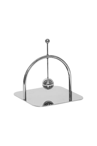 Homyl Kağıt Peçetelik Kare Peçete Standı Dispenser Masası Gümüş