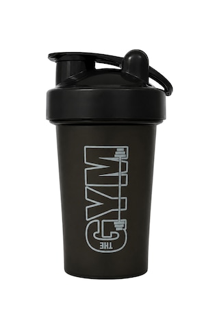 Gym Shaker 550 Ml Ölçekli Sızdırmaz Kapaklı Protein Shaker Siyah