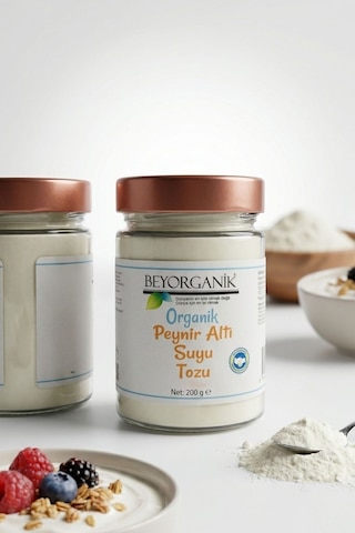 Beyorganik Pestisit Analizli Organik Peynir Altı Suyu Tozu 200 G