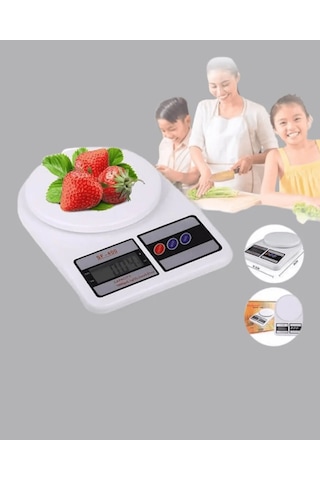 Ers Lcd Ekranlı Hassas Dijital Mutfak Terazisi 5kg Kapasite, 1g Hassasiyet Yeni Nesil Çok Renkli