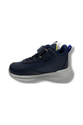 Tomwins 004-26 Cilt Deri Anatomik Cırtlı Çocuk Sneaker Laci Sax Sarı 26-30 Lacivert