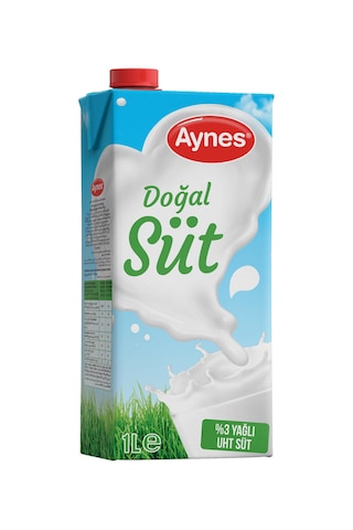 Aynes %3 Yağlı Süt 1 Lt X 6 Adet