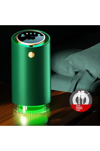 Skycity Usb Şarjlı Elektrikli Isıtmalı Sıvı Musluk, 20-30 M² Kullanıma Uygun, 6-8 Saat Pil Ömrü - Koyu Yeşil Model