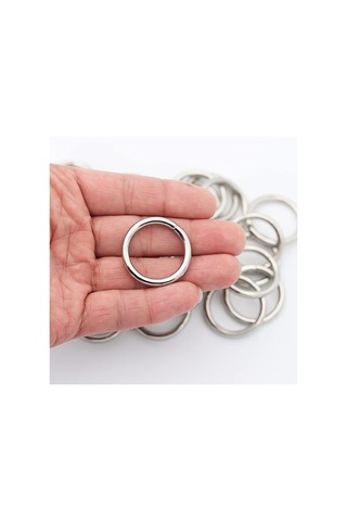 Metal Halka 12'numara Yuvarlak Paslanmaz Kaplamalı 10 Adet