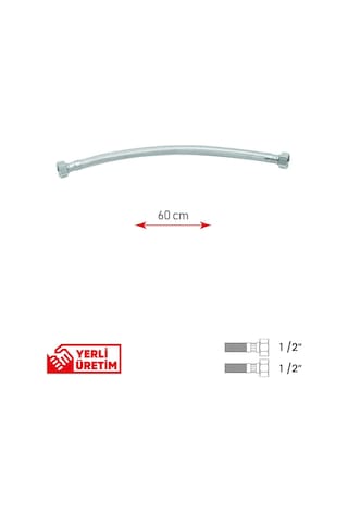 Bağlantı Hortumu 1/2'1/2 50 Cm