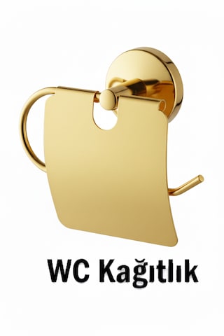 Bayrak 5 Li Ayna Seti Gold Renk Altın