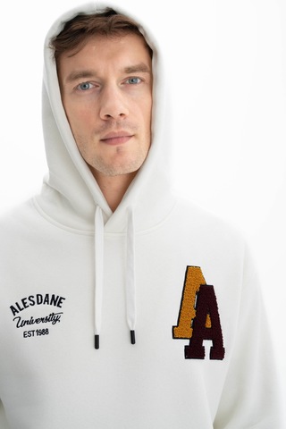 AR-MA Arma Erkek Relax Fit 3 İplik Kapşonlu Kanguru Cepli Sweatshirt 001