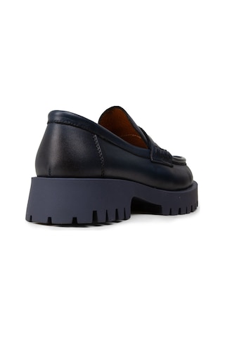 Deery Kadın Hakiki Deri Lacivert Loafer Ayakkabı - 02034zlcvc03