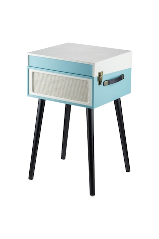 Ktools Retro K216 Mavi Bluetoothlu Ayaklı Pikap