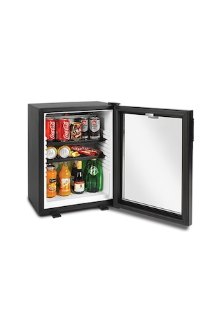 Elektromarla Drc 35 S Absorbe Otel Tipi Cam Kapı Minibar - Siyah