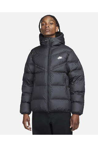 Nike Windrunner Primaloft Storm-fıt Kapüşonlu Şişme Erkek Ceketi-7012 Siyah