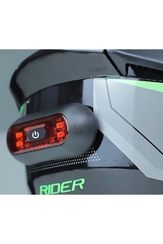 Gece Sürüşü Için Led Motosiklet Ve Bisiklet Kaskı Fren Lambası