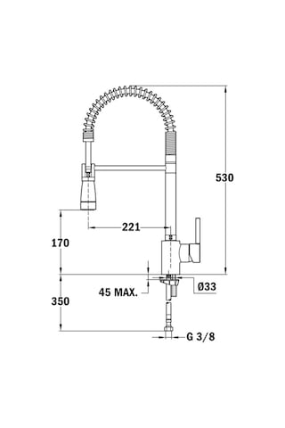 Teka Ark 939 Kuğu Esnek 360 Dönebilen Mutfak Bataryası Krom 239391200
