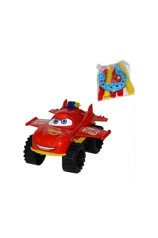 Hayu Uçak Helikopter Jeep Kanatlı Araba Baston Saplı Sopalı Itmeli Oyuncak 23 Cm 2'li Set