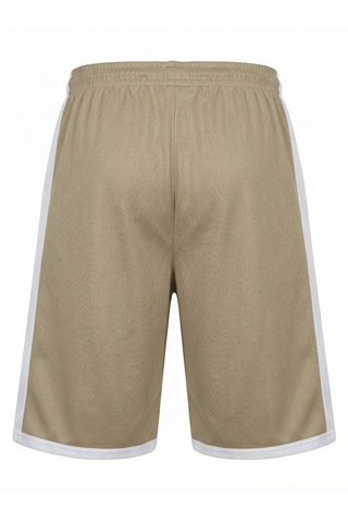 Orendahill Erkek Spor Şort Hızlı Kuruyan Esnek Regular Fit Gym Cepli Yan Çizgi Detaylı Activewear Bej