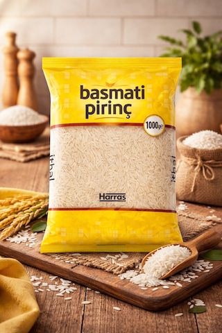 Basmati Pirinç 1000 G Uzun Tane, Aromatik Ve Lezzetli