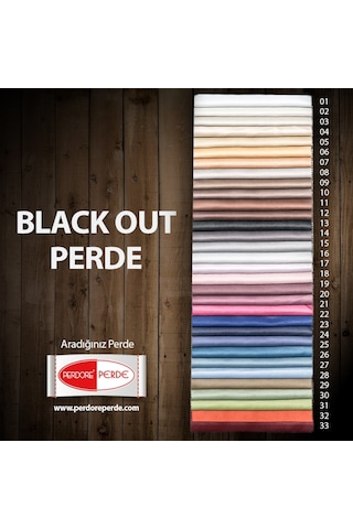 Perdore Blackout Karartma Perde Işık Geçirmeyen Perde Fon Perde