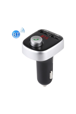 A20 Çift Usb Şarj Bluetooth Fm Verici Mp3 Çalar Araç Kiti, Eller Serbest Arama Ve Tf Kart Ve U Disk Siyah Desteği