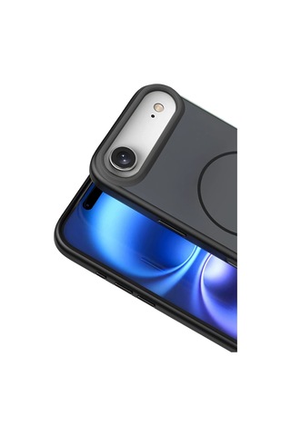 Gld-spt- Newface Apple Uyumlu iPhone 17 Air Neva Magsafe Kapak - Siyah
