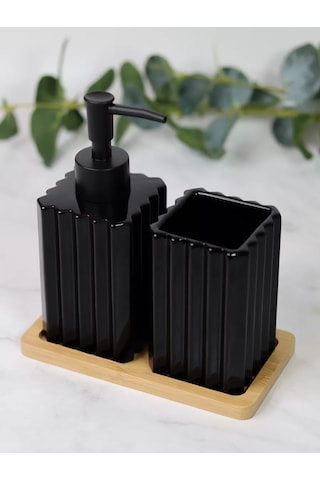 Denezo Banyo Ve Tuvalet Aksesuarları Seti 211384536 Siyah