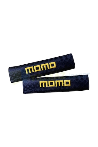 Momo Logo Nakışlı Emniyet Kemer Kılıfı Ped 2 Adet Yüksek Kalite
