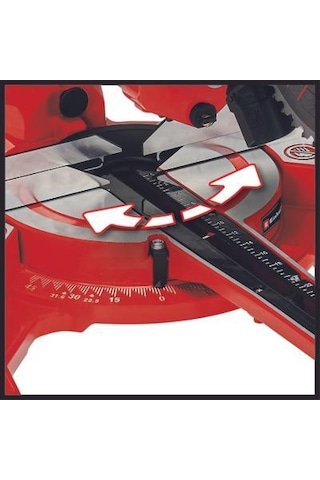 Einhell Pistonlu Gönye Testere TC-SM 2131/2 Dual 4300390, 1800 W, 62 × 310 mm kesme derinliği/genişliği