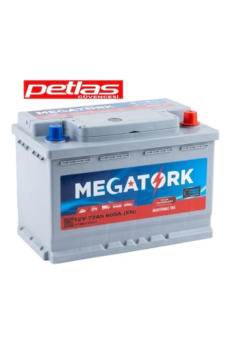Megatork 12v 72ah 600a Standart Akü