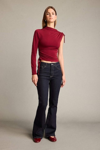 Defacto Tek Omuzlu Büzgülü Bluz G5051ax25wnbr229 Bordo