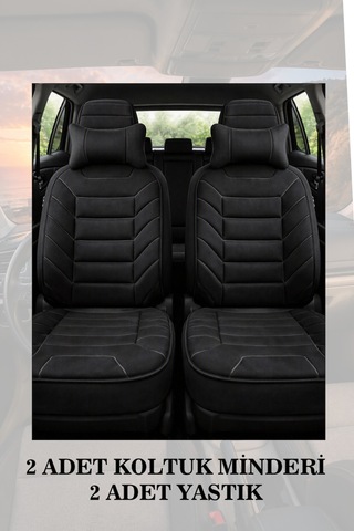 C180 W203 2007 Uyumlu Siyah Renk Lüks Premium 2 Adet Minder Ve Yastık