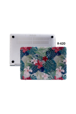 Apple Uyumlu MacBook Pro Kılıf HardCase TouchBar A1707 A1990 Flower01NL