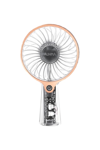 Auhma Aufn04 Taşınabilir Mini El Fanı Turuncu Şarjlı, Sessiz, 500mah Type-c Kablosuz Mini Fan