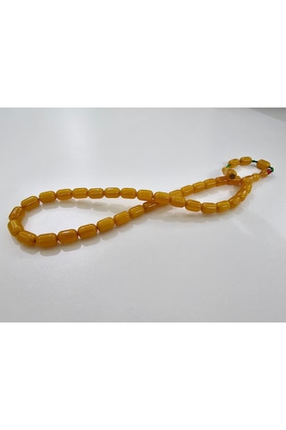 Zeyzun Usta İmzalı Sıkma Kehribar Tespih 13 X 9 Mm Kapsül Kesim 21038973