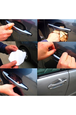 Oto Araç Kapı Kolu Koruyucu Çizilme Önleyici Film Şeffaf 4 Adet N11.8631