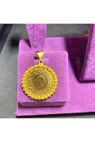 22 Ayar Altın Kolye Çeyrekli Kolye Ucu 3.67gr - Z00075