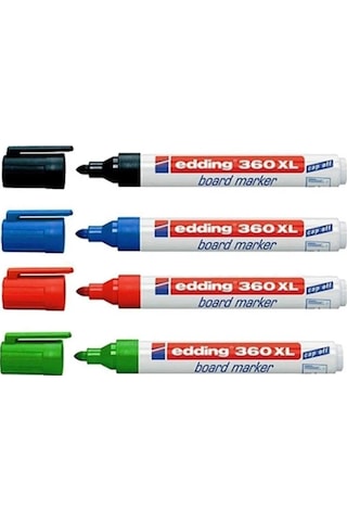 Edding 360 Xl Beyaz Tahta Kalemi 4 Lü Set