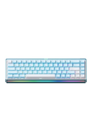 Akko Ray68 He Blue White %65 Astroaim Magnetic Switch 8k Hz Hall Effect Hotswap Argb Kablosuz İngilizce Mekanik Gaming Klavye