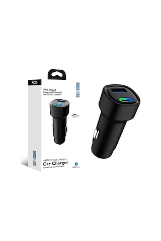 48w Pd Süper Hızlı Şarj Araç İçi Çakmaklık Şarj Aleti 1x Type-c 3