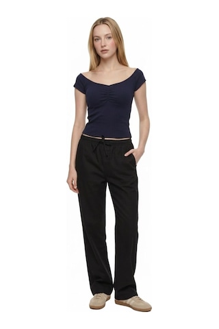 LOFT Slim Fit Kadın Bluz K.kol Lf2042136 Q1.v1 Lacivert