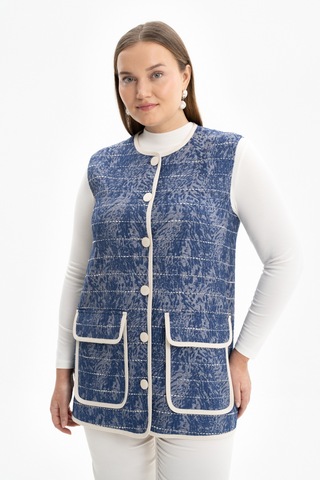 Aker 24ss09569111 Küçük Beden Yelek 24ss09569111 004 Mavi
