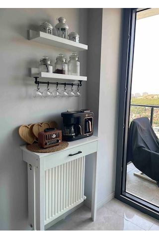 Kahve Köşesi Takımı Beyaz 70 X 30 X 92 Beyaz