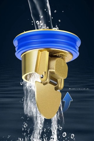 Periboia Otomatik Açılıp Kapanır Tek Yönlü Duş Valfi Gider Süzgec Çok Renkli