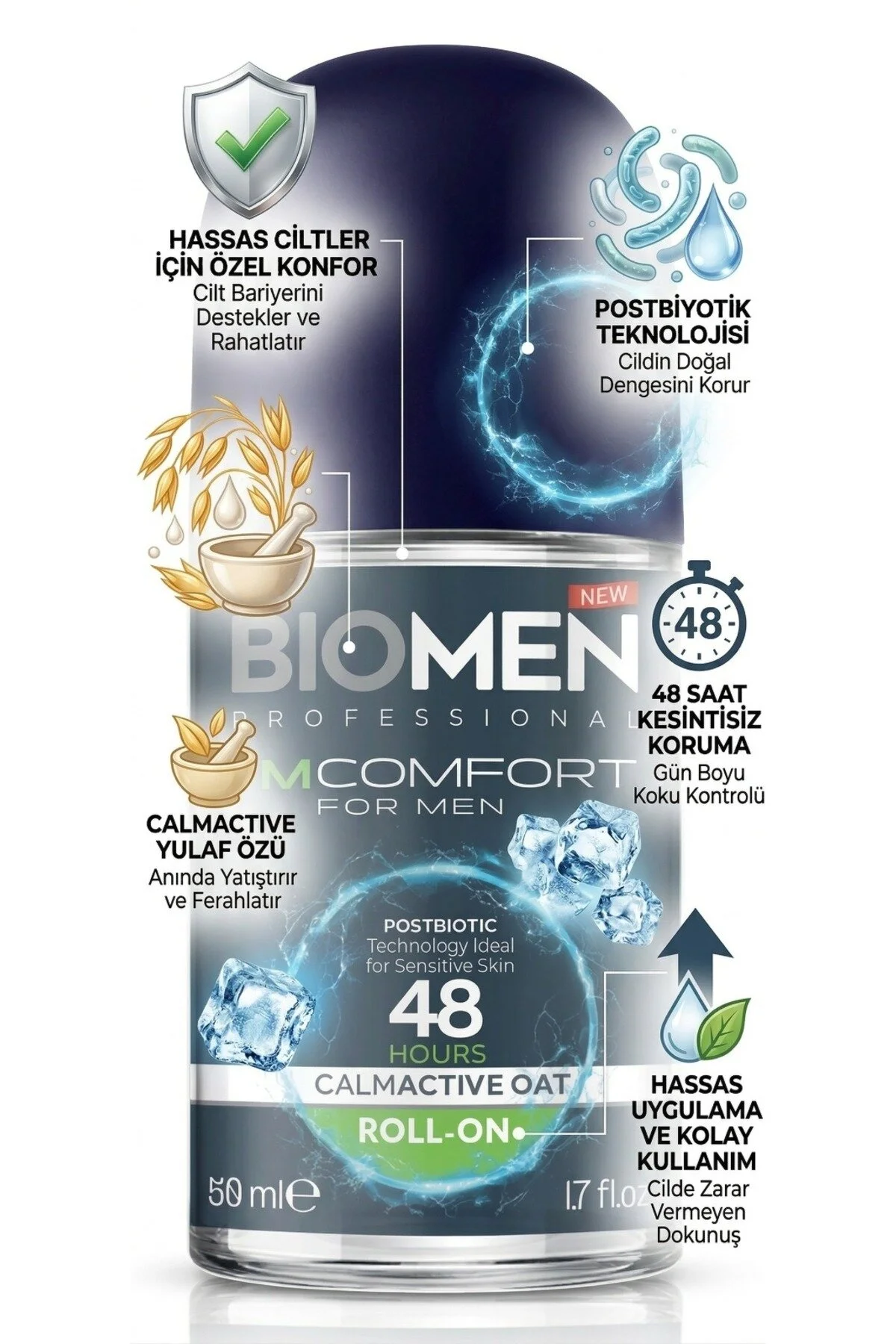 Biomen I'm Comfort Erkek Roll-On Deodorant 50 ML