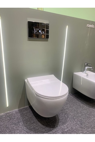 Turavit RND5512 Rondo Kanalsız Asma Klozet Nkp Yavaş Kapak