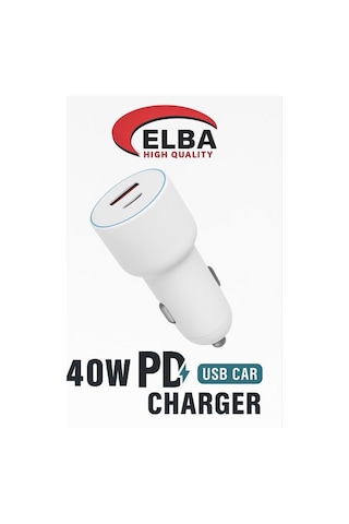 Elba 40w Pd Usb Araç Şarj Cihazı Süper Hızlı Şarj Gücü
