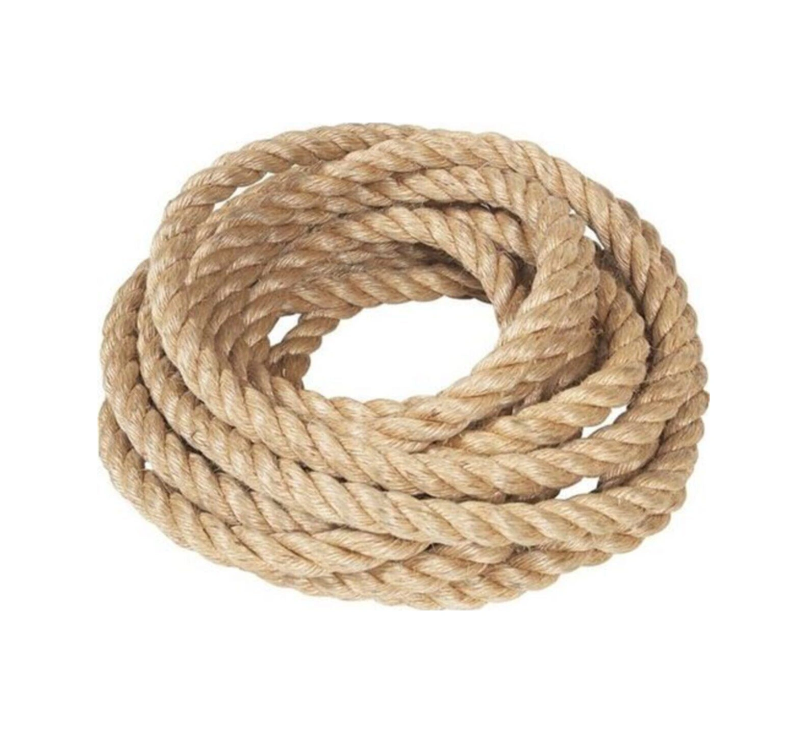 Açık Kahve Jüt Halat 20 Mm İp Kendir Urgan 3 Metre