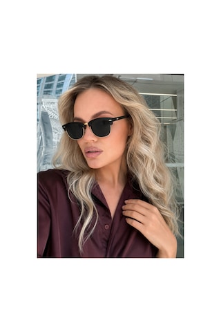 Club Master Güneş Gözlüğü Unisex Uv400 Korumalı Unisex Ae3016 Siyah
