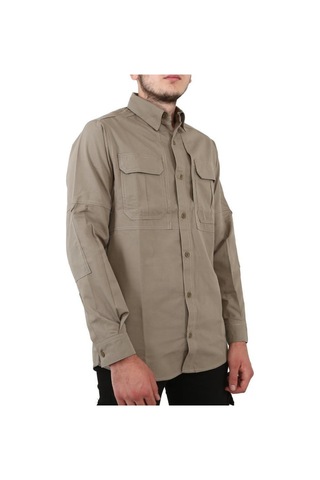 Astrid T Cep Detaylı Üst Giyim Uzun Kollu North Mountain Outdoor Taktik Erkek Gömlek Commander Model Çok Renkli